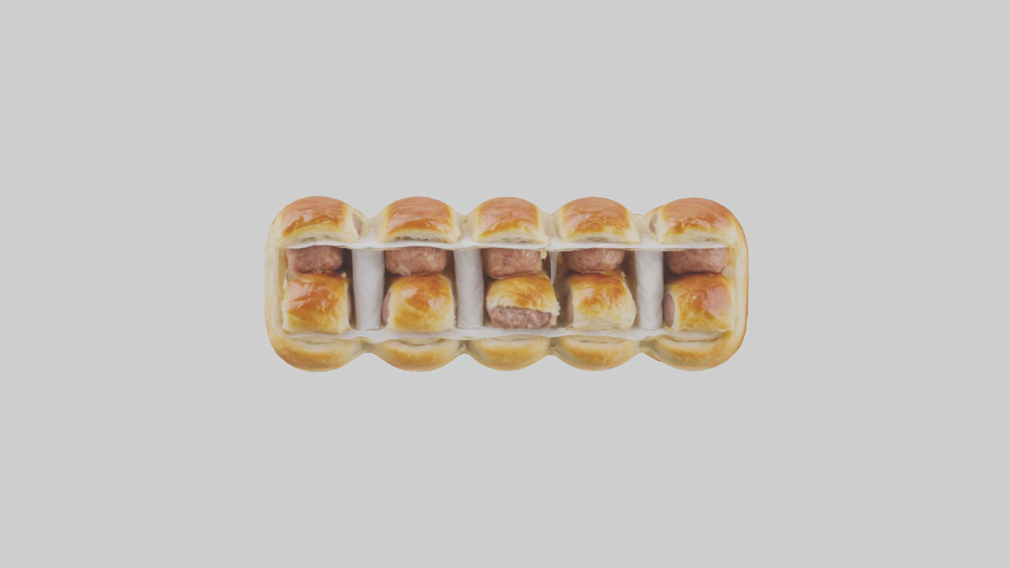Frozen Sausage Rolls Pack model 3D model