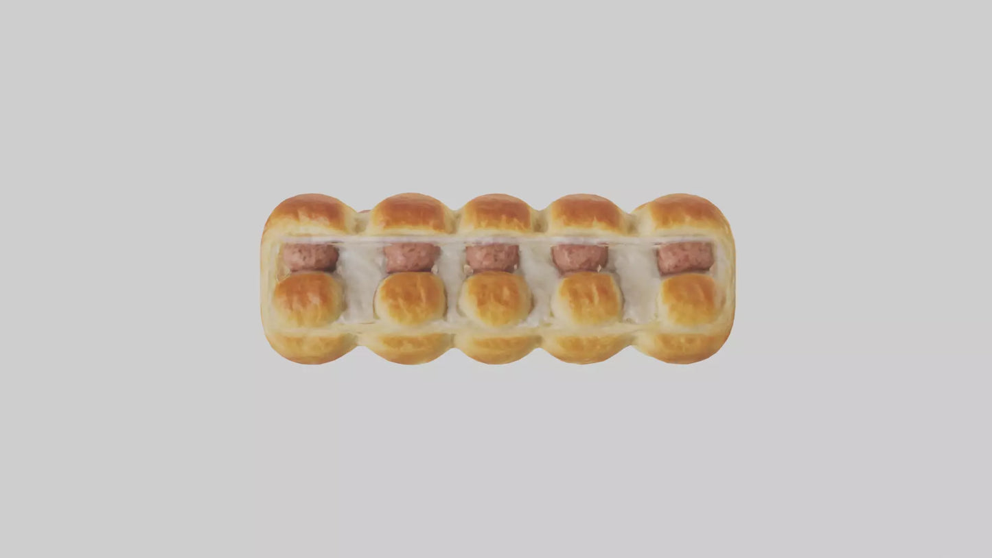 Frozen Sausage Rolls Pack model 3D model