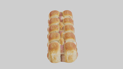 Frozen Sausage Rolls Pack model 3D model