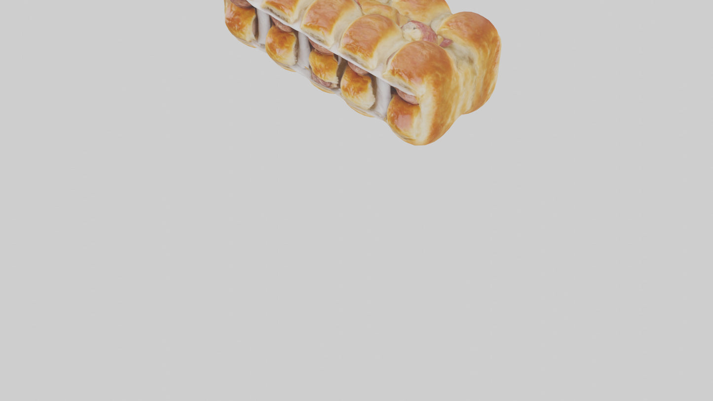 Frozen Sausage Rolls Pack model 3D model