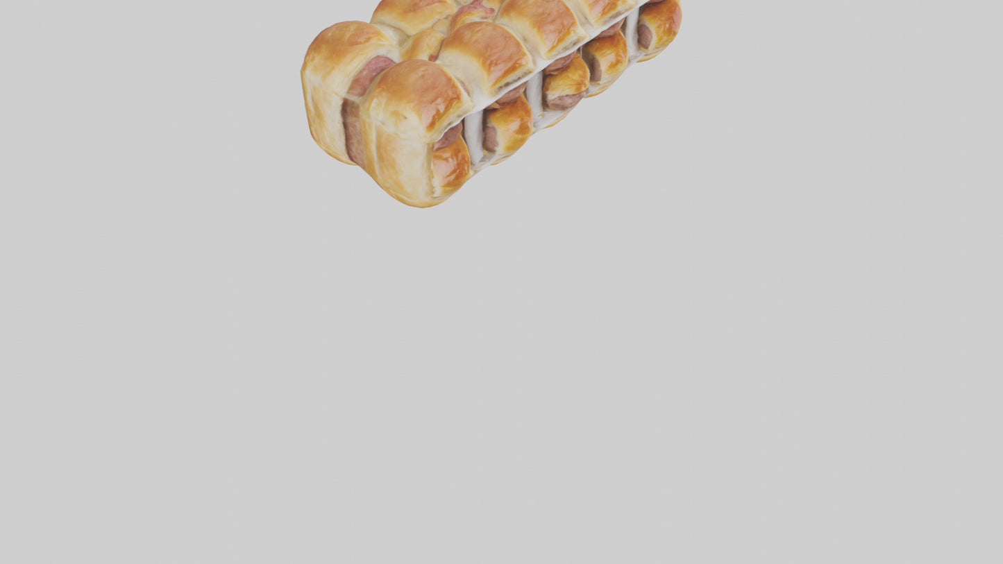 Frozen Sausage Rolls Pack model 3D model