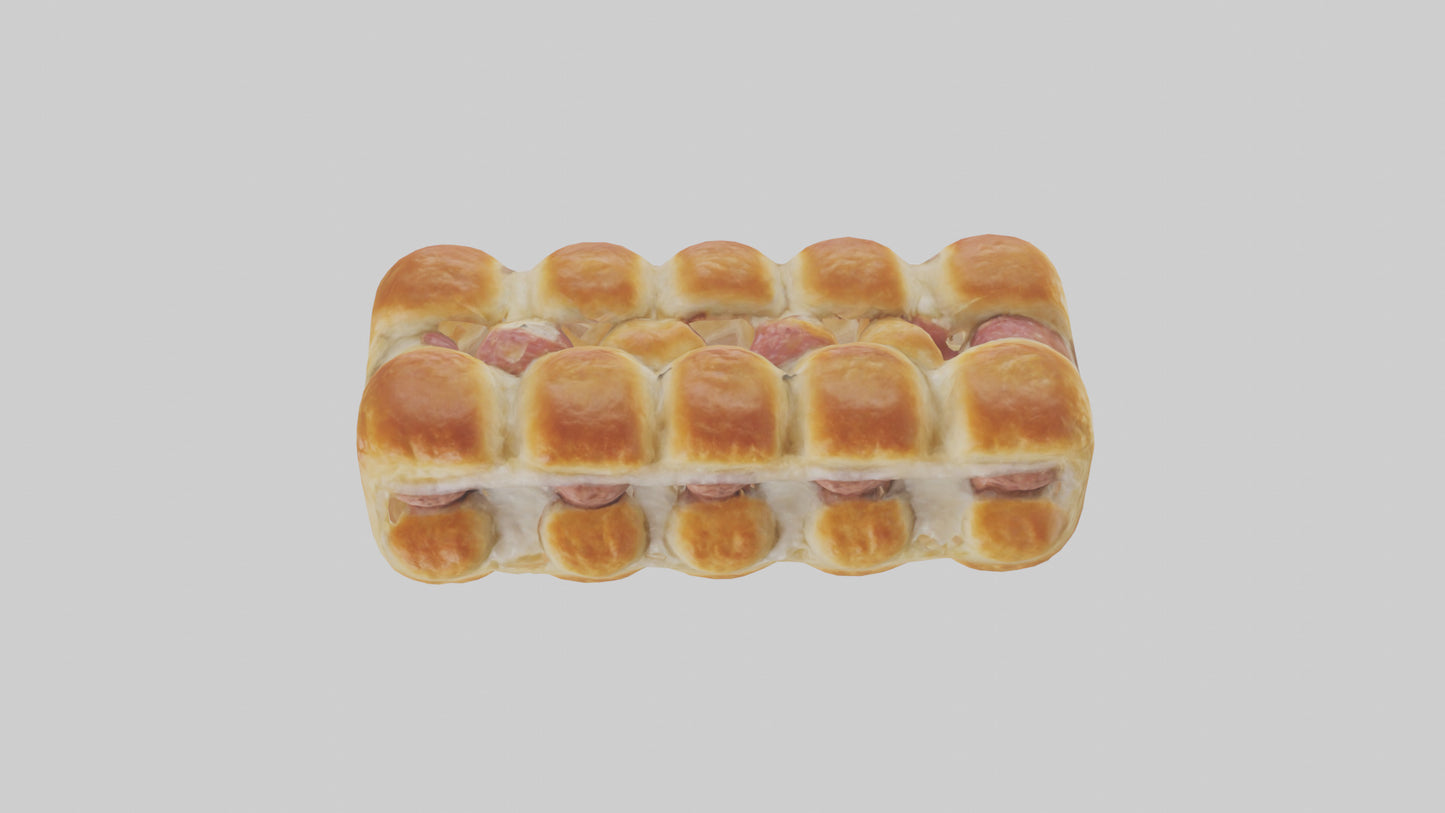 Frozen Sausage Rolls Pack model 3D model