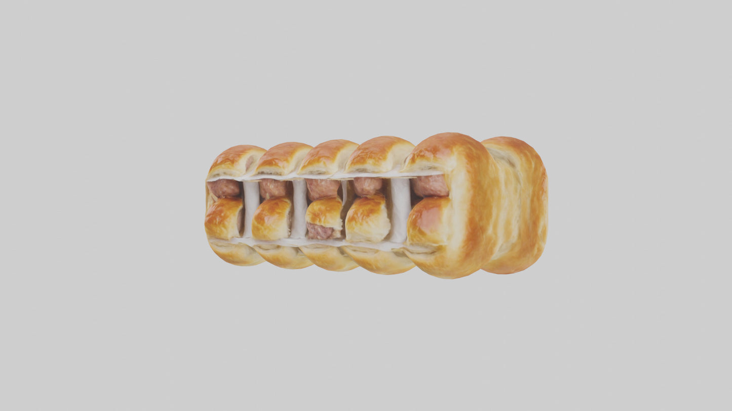 Frozen Sausage Rolls Pack model 3D model