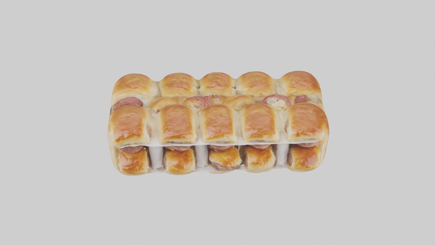 Frozen Sausage Rolls Pack model 3D model