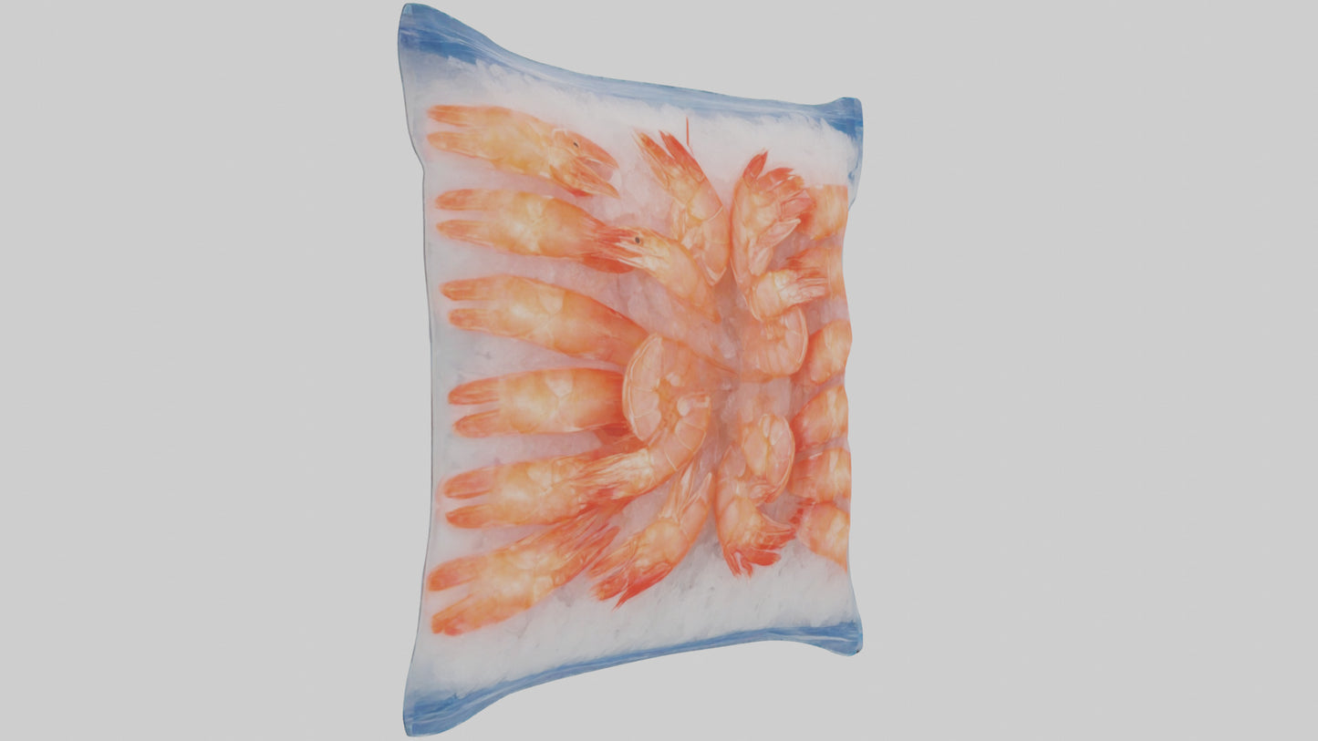 Frozen Shrimp Pack model VR / AR / low-poly