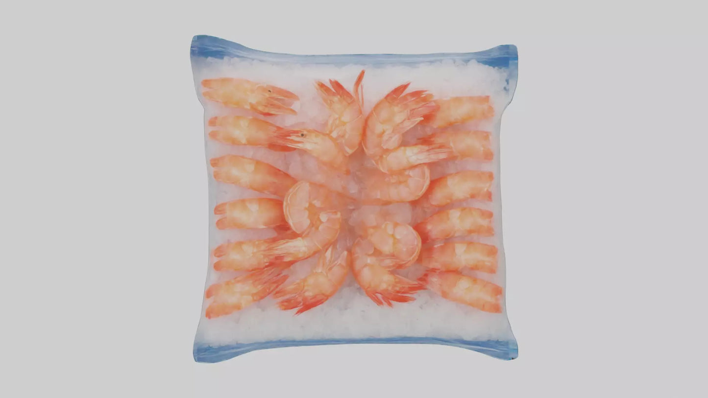 Frozen Shrimp Pack model VR / AR / low-poly