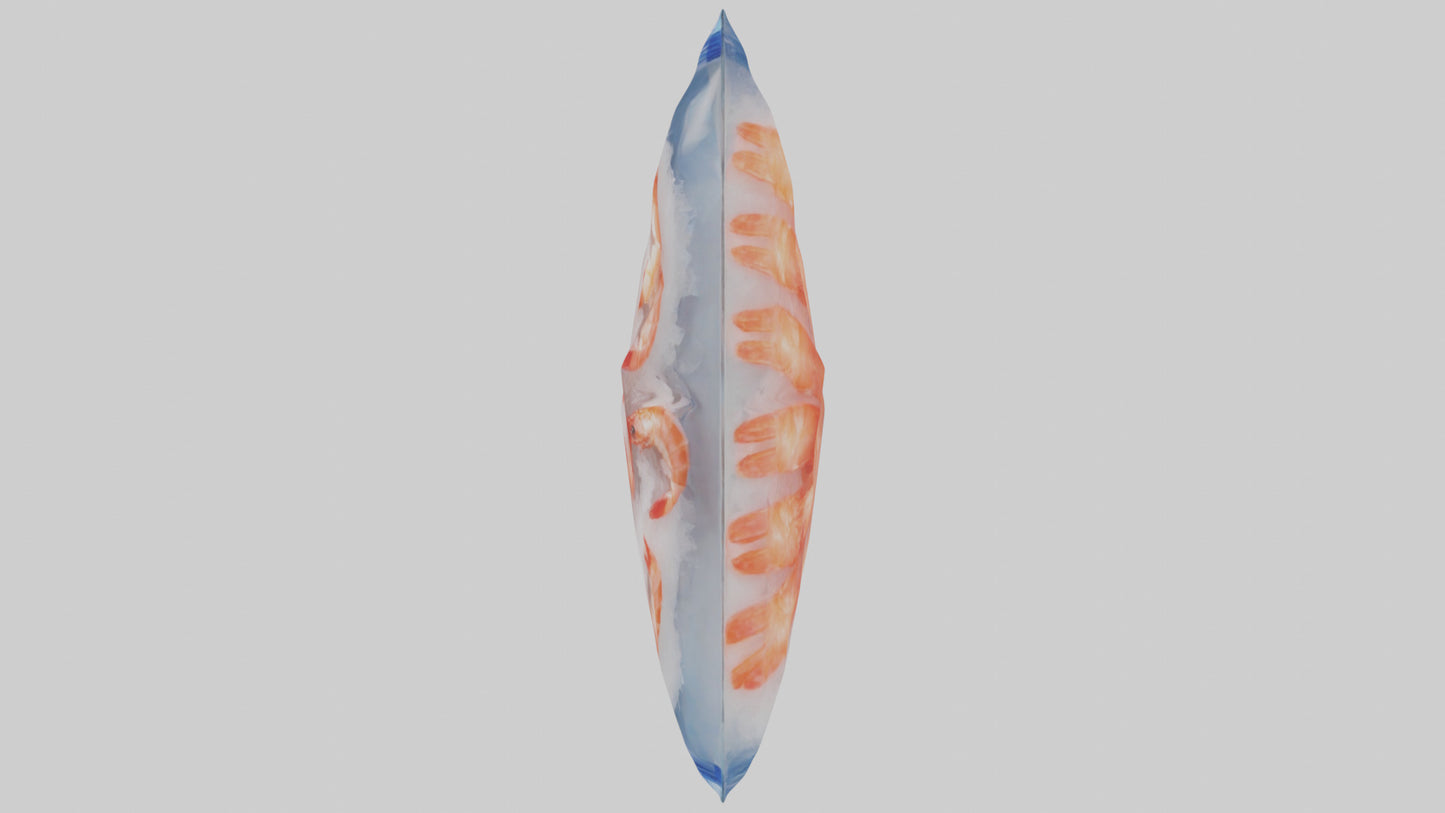 Frozen Shrimp Pack model VR / AR / low-poly