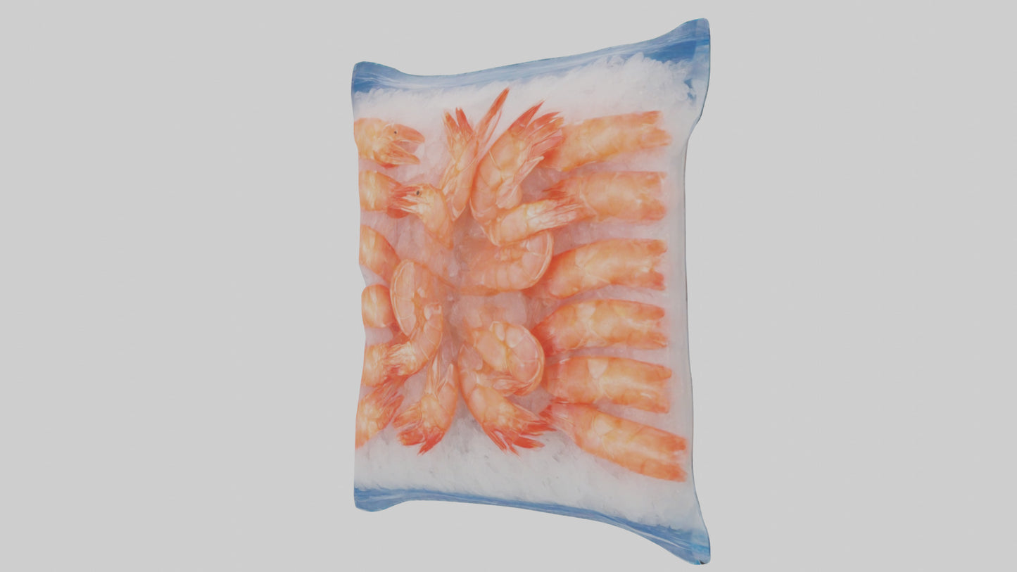 Frozen Shrimp Pack model VR / AR / low-poly
