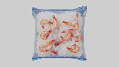 Frozen Shrimp Pack model VR / AR / low-poly