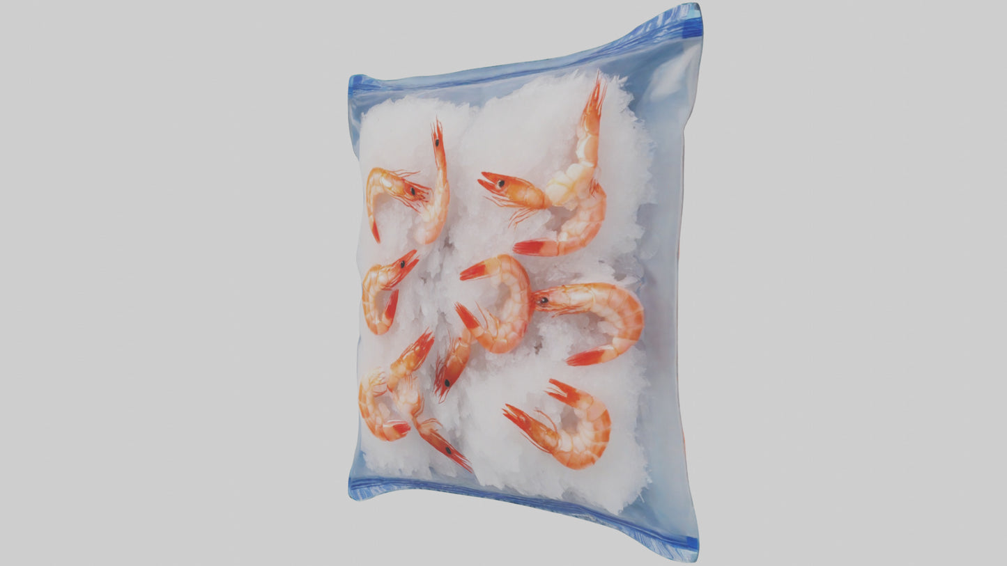 Frozen Shrimp Pack model VR / AR / low-poly
