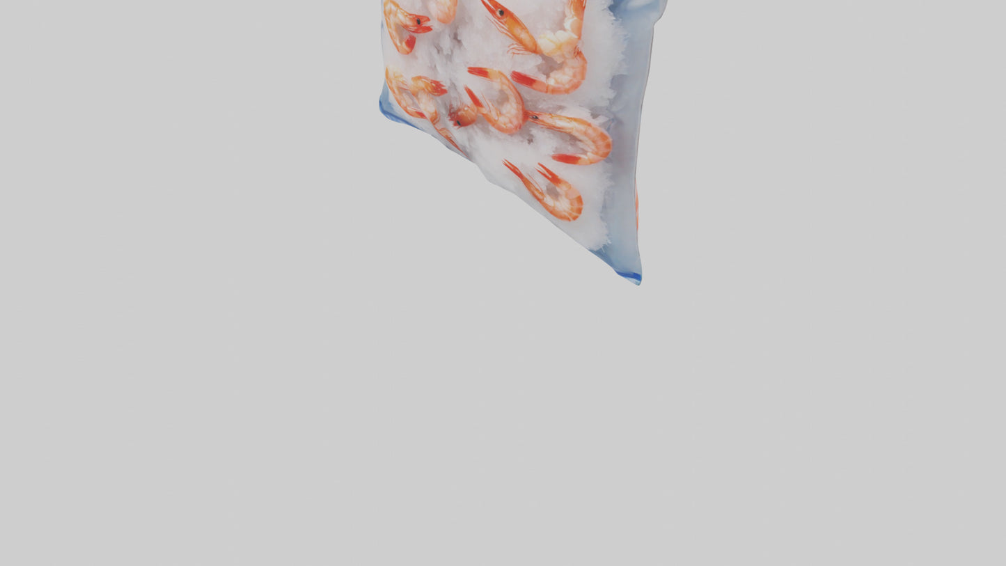 Frozen Shrimp Pack model VR / AR / low-poly