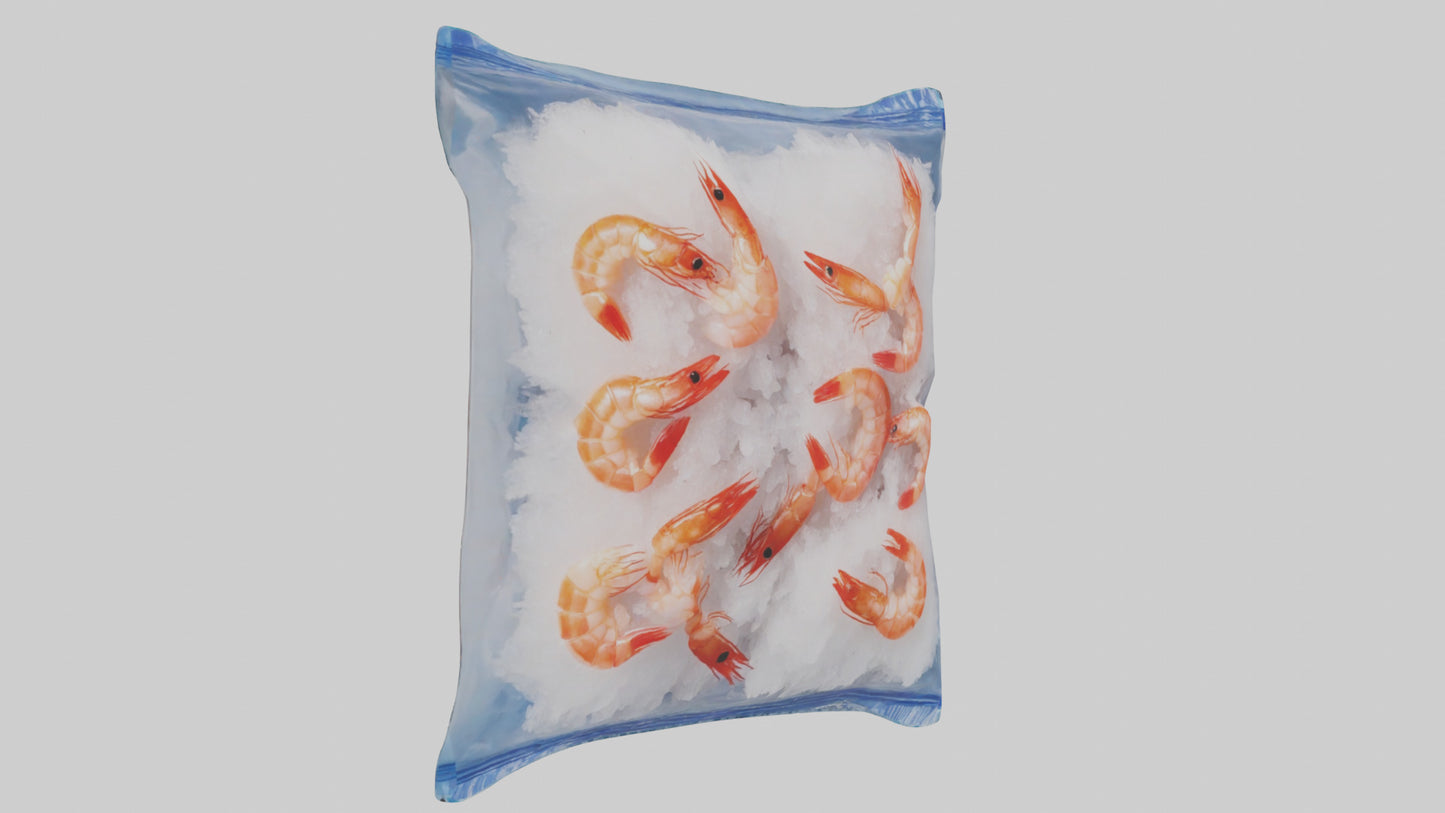 Frozen Shrimp Pack model VR / AR / low-poly