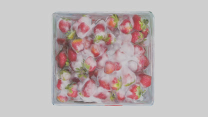 Frozen Strawberries Pack model 3D model