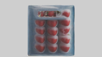 Frozen Strawberries Pack model 3D model
