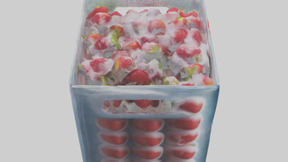 Frozen Strawberries Pack model 3D model