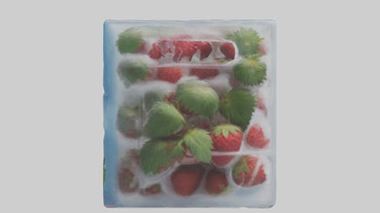 Frozen Strawberries Pack model 3D model