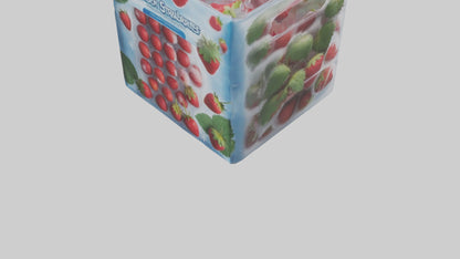 Frozen Strawberries Pack model 3D model