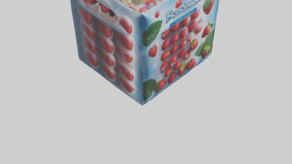 Frozen Strawberries Pack model 3D model