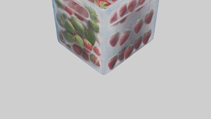 Frozen Strawberries Pack model 3D model