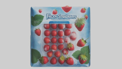 Frozen Strawberries Pack model 3D model