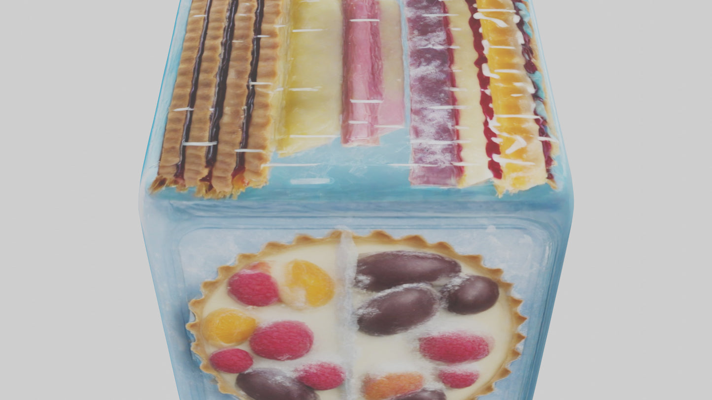 Frozen Tarts Pack model VR / AR / low-poly