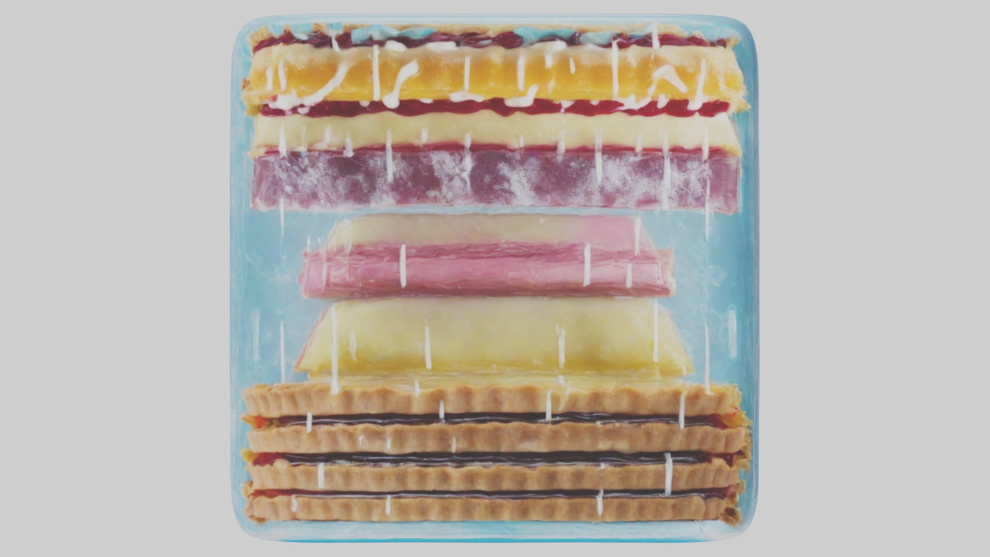 Frozen Tarts Pack model VR / AR / low-poly