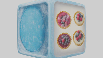 Frozen Tarts Pack model VR / AR / low-poly