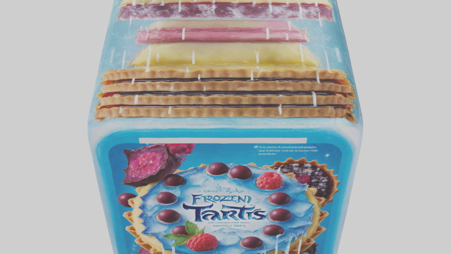 Frozen Tarts Pack model VR / AR / low-poly