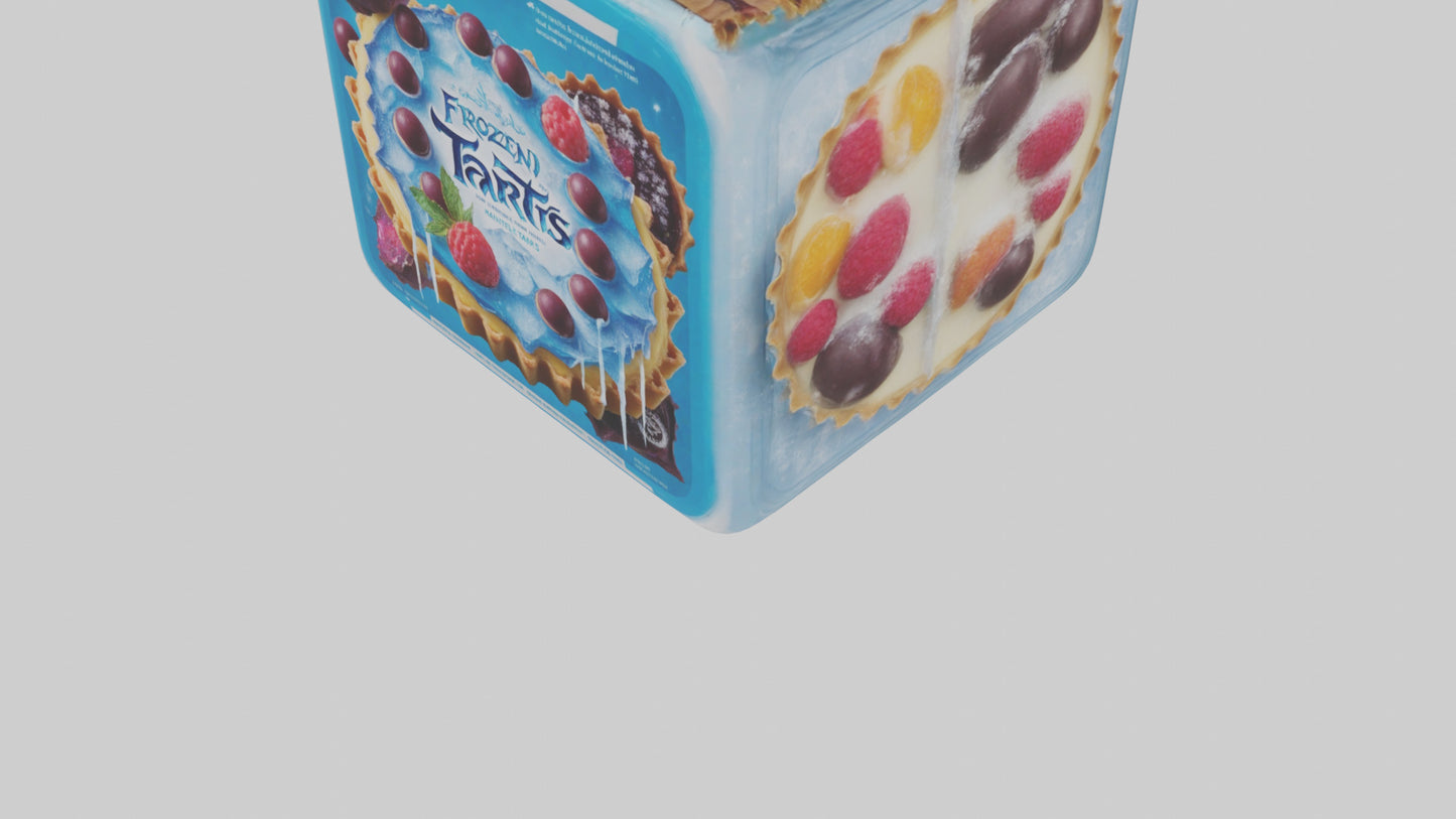 Frozen Tarts Pack model VR / AR / low-poly