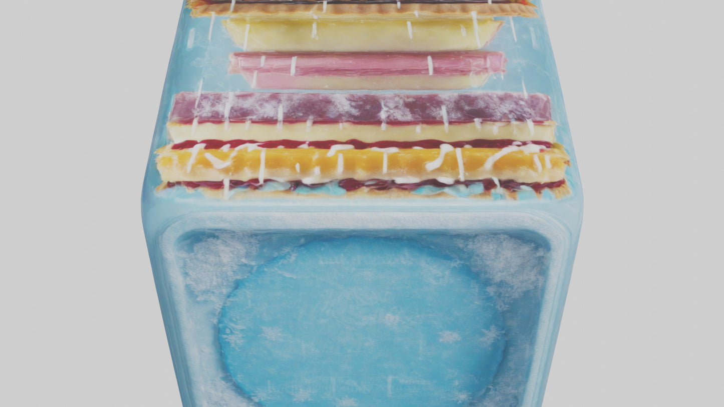 Frozen Tarts Pack model VR / AR / low-poly