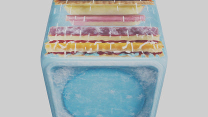 Frozen Tarts Pack model VR / AR / low-poly