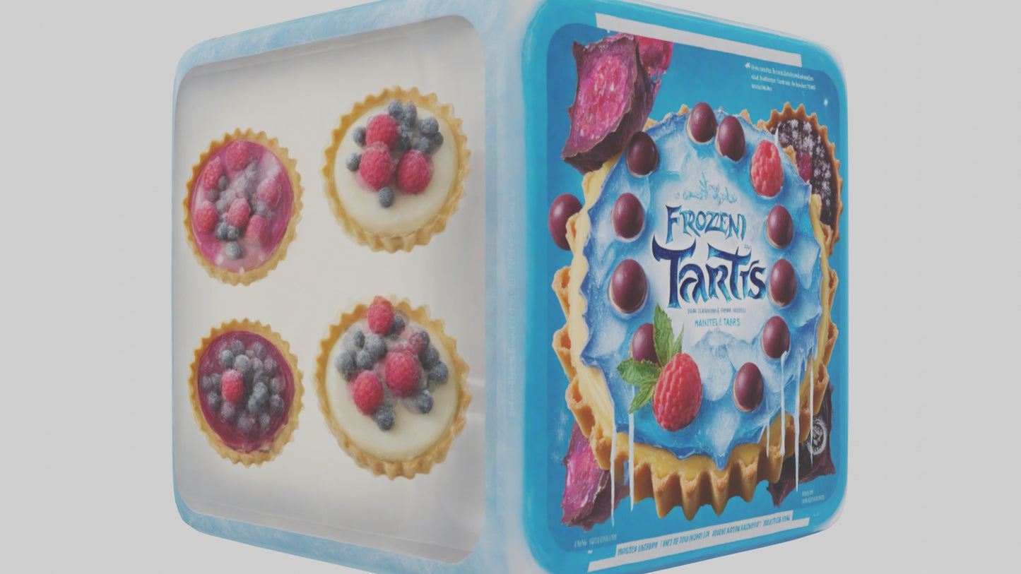 Frozen Tarts Pack model VR / AR / low-poly