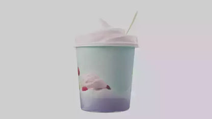 Frozen Yogurt Pack model VR / AR / low-poly