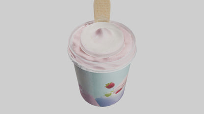 Frozen Yogurt Pack model VR / AR / low-poly