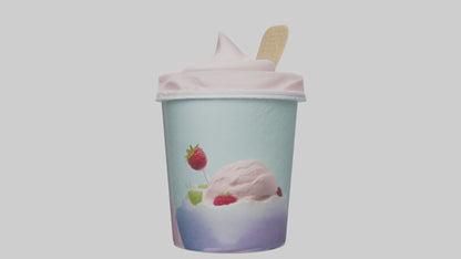 Frozen Yogurt Pack model VR / AR / low-poly