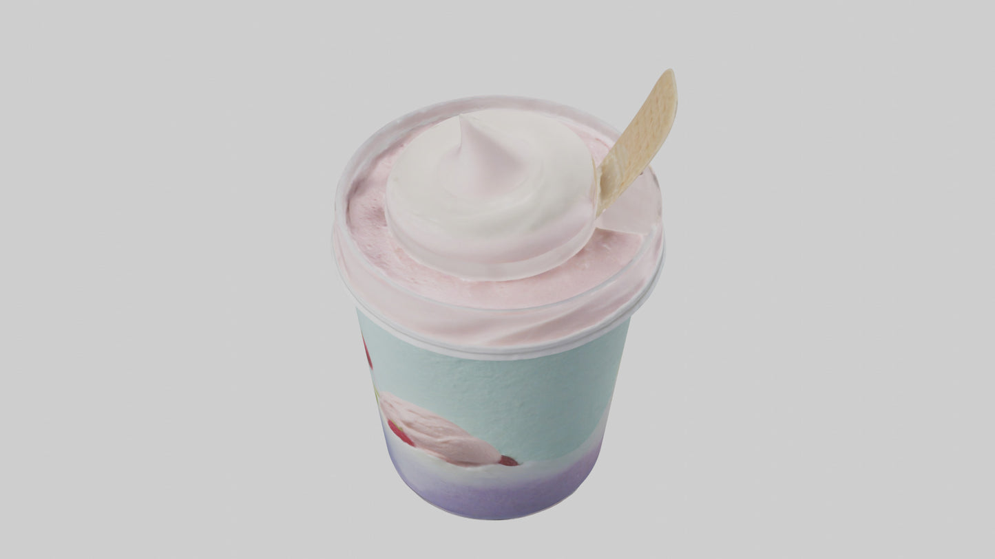 Frozen Yogurt Pack model VR / AR / low-poly