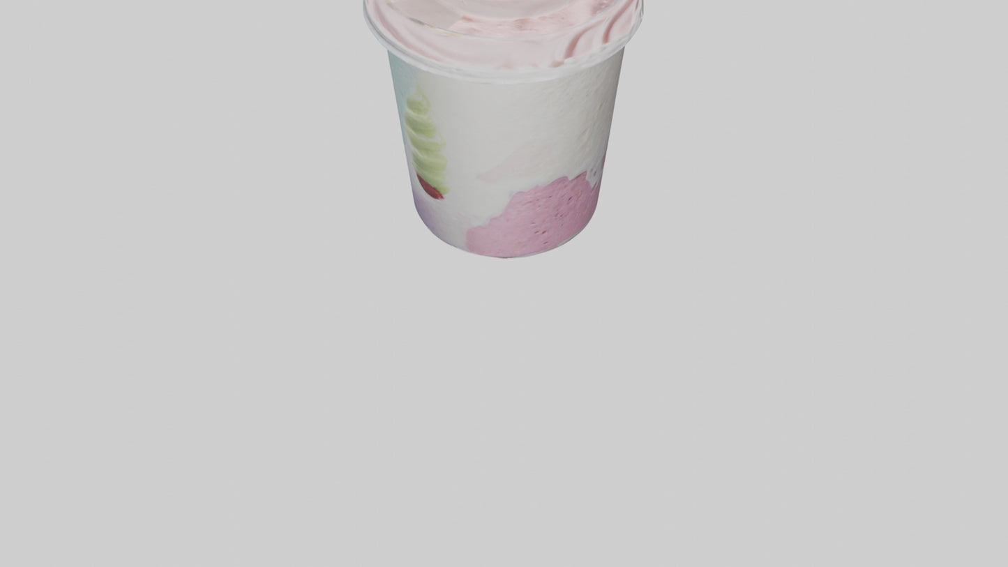 Frozen Yogurt Pack model VR / AR / low-poly