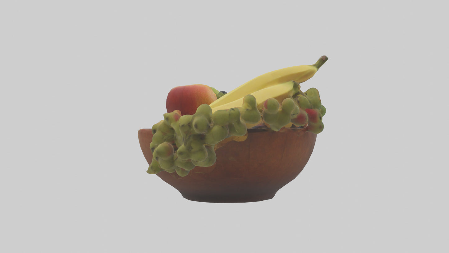 3D model Fruit Bowl model VR / AR / low-poly