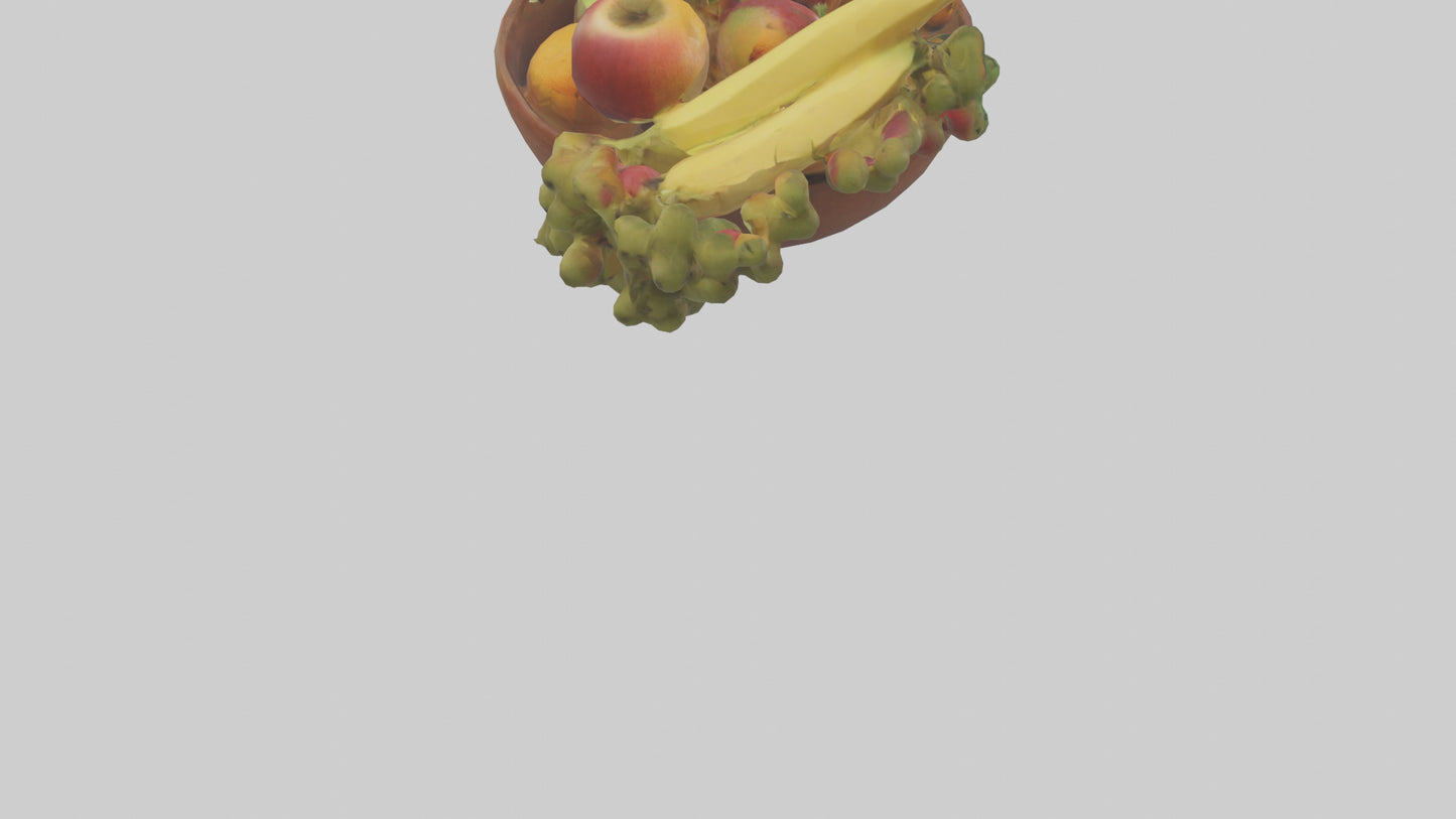 3D model Fruit Bowl model VR / AR / low-poly