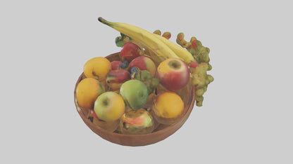 3D model Fruit Bowl model VR / AR / low-poly