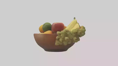 3D model Fruit Bowl model VR / AR / low-poly