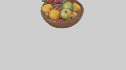 3D model Fruit Bowl model VR / AR / low-poly