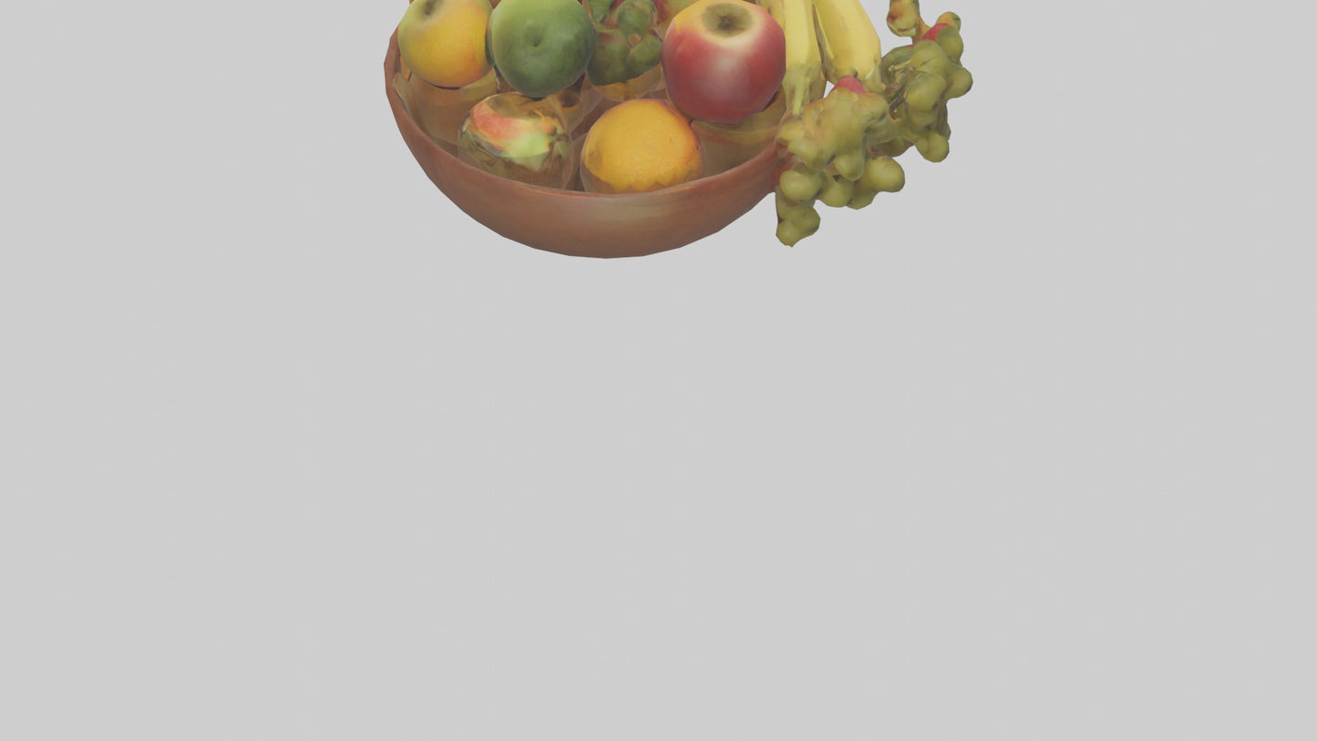 3D model Fruit Bowl model VR / AR / low-poly