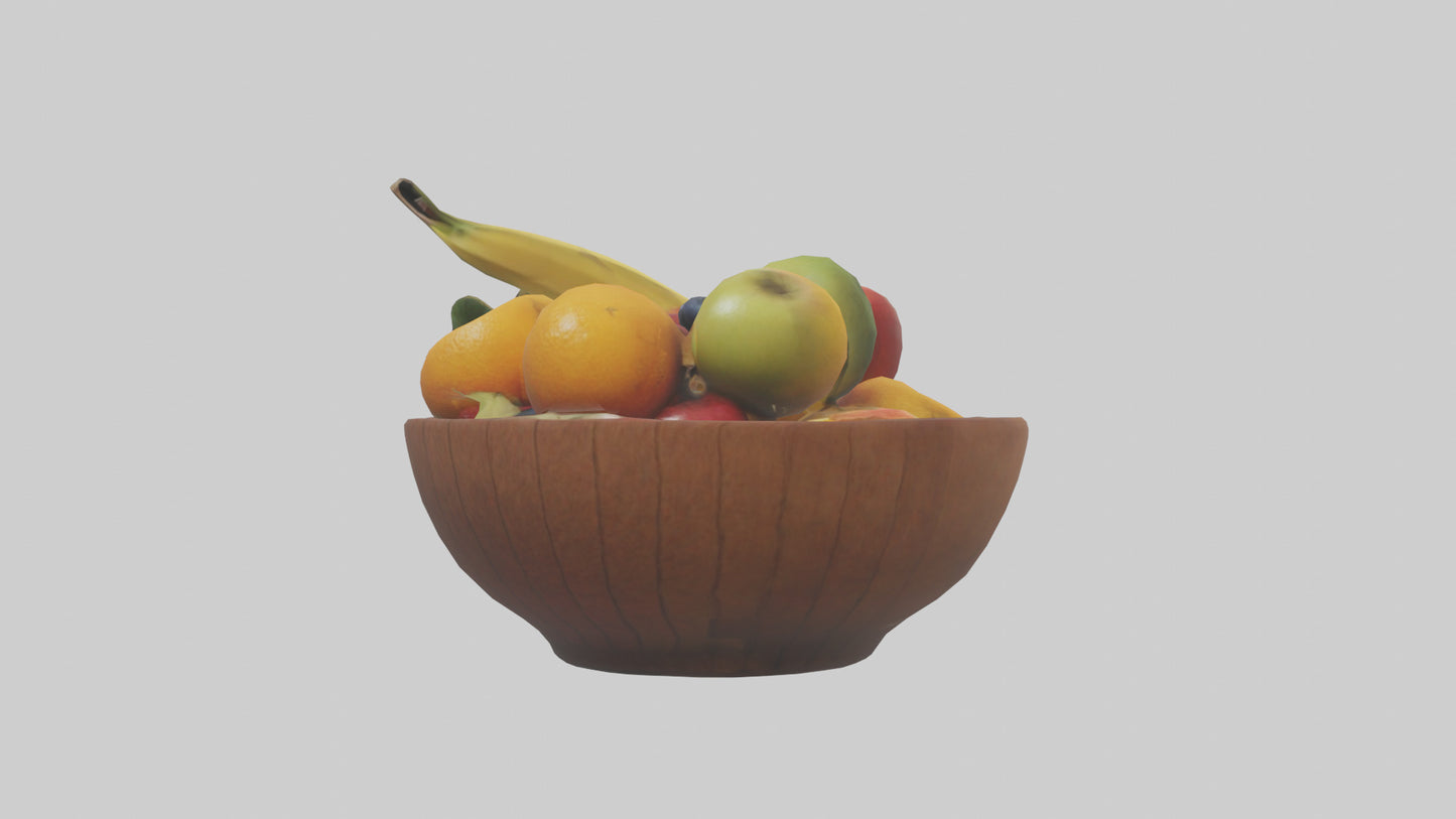 3D model Fruit Bowl model VR / AR / low-poly
