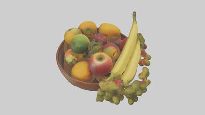 3D model Fruit Bowl model VR / AR / low-poly