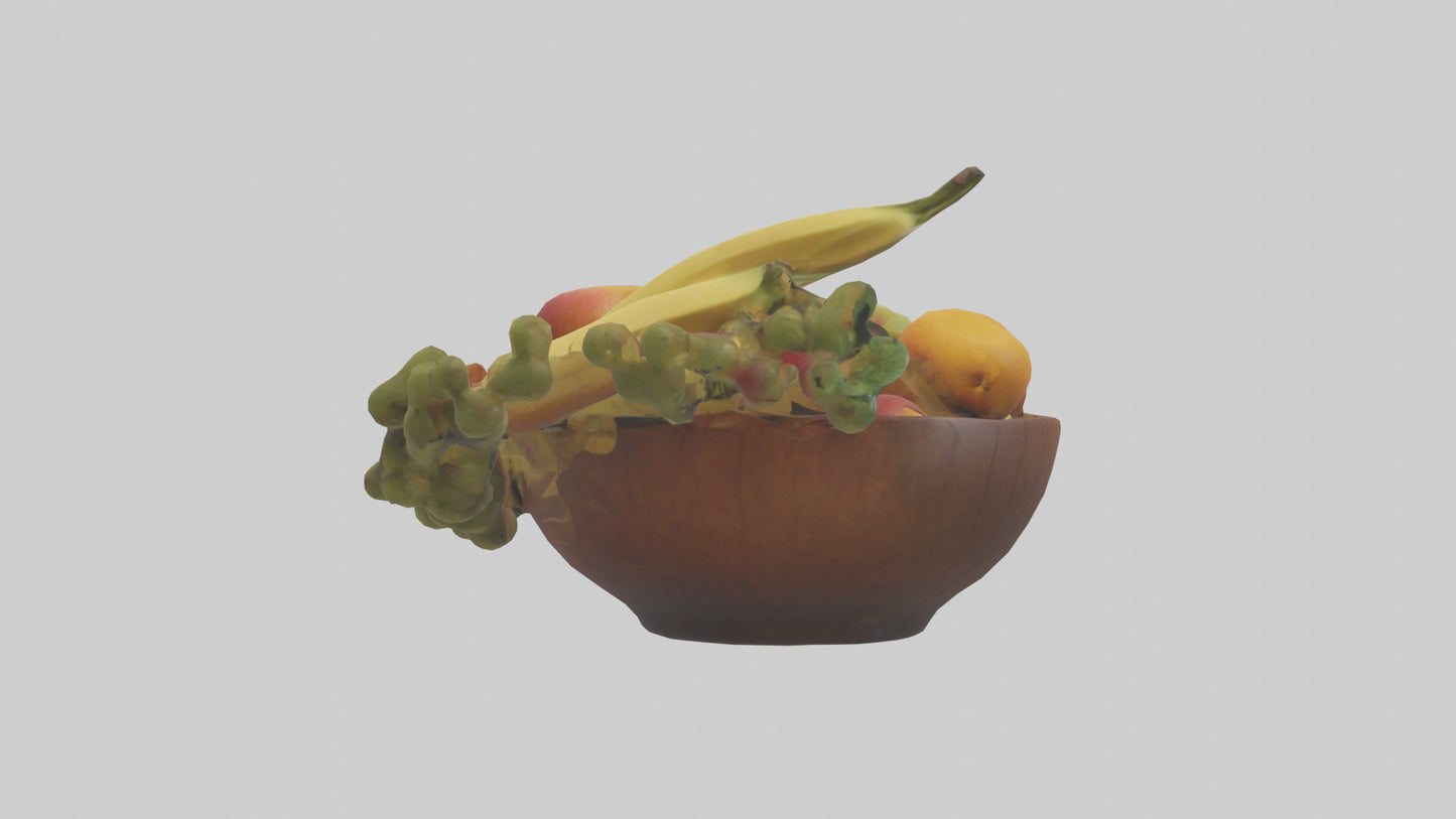 3D model Fruit Bowl model VR / AR / low-poly