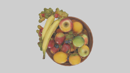 3D model Fruit Bowl model VR / AR / low-poly