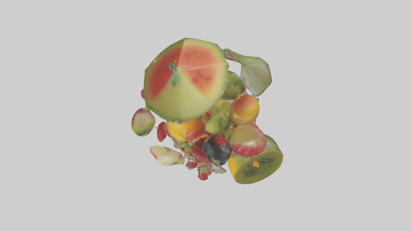 Fruit Cocktail Glass model 3D model