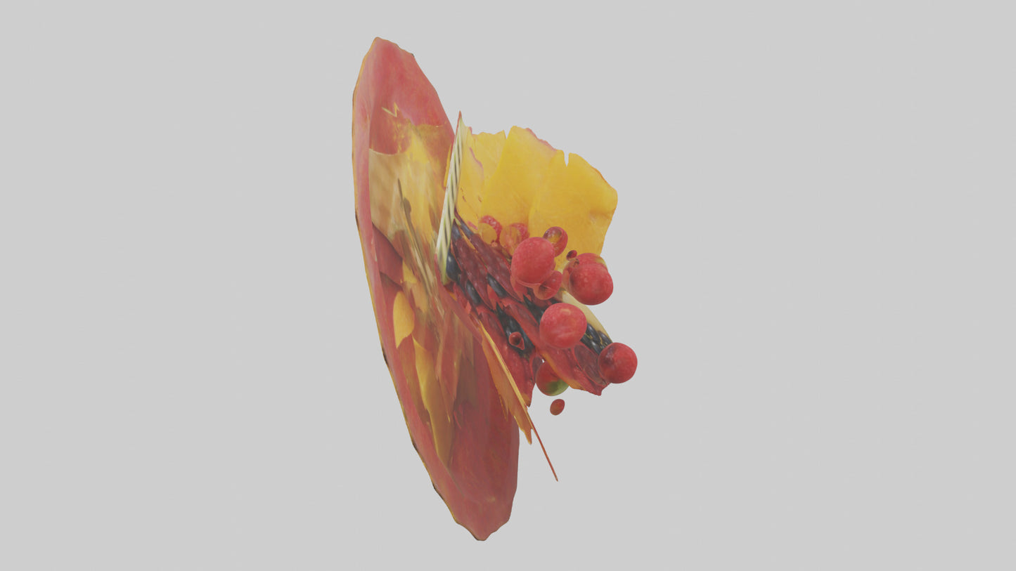 3D model Fruit Garnish model VR / AR / low-poly
