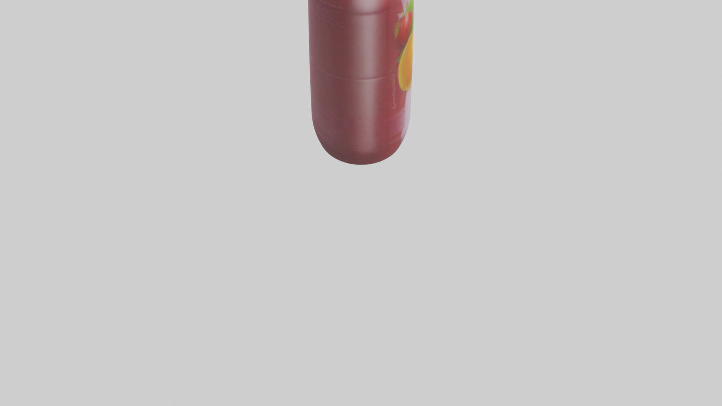 Fruit Juice Bottle model VR / AR / low-poly